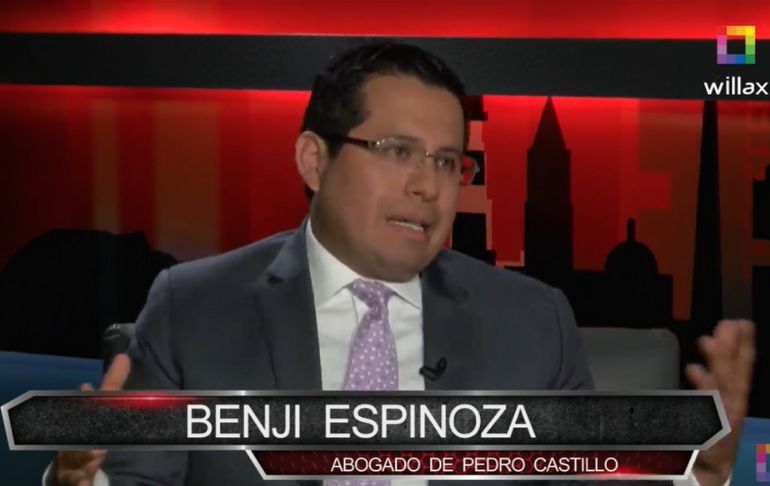 Benji Espinoza: “Yo sigo creyendo que el presidente Pedro Castillo es inocente”